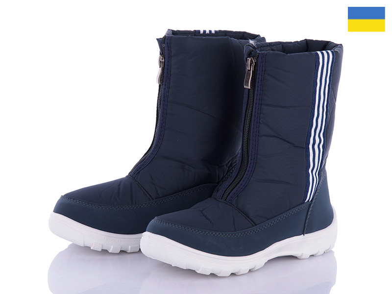 Дутики Lenase (33-36) 081-3АД синий (зима)