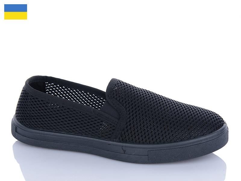 Слипоны Dago (40-45) Крок M C3 чорний (лето)