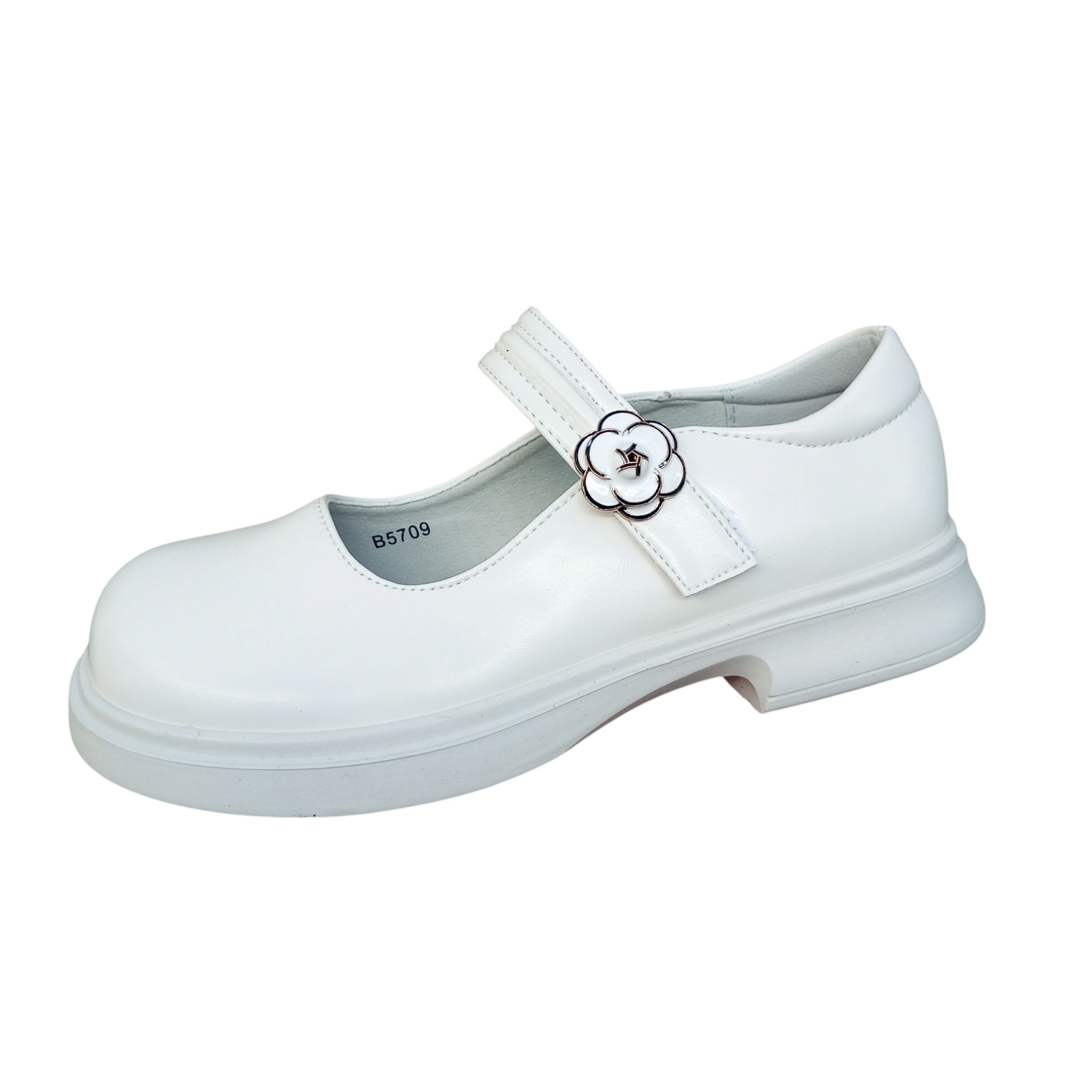 Туфли DvaClibee (32-37) Apa-B5709 white (деми)