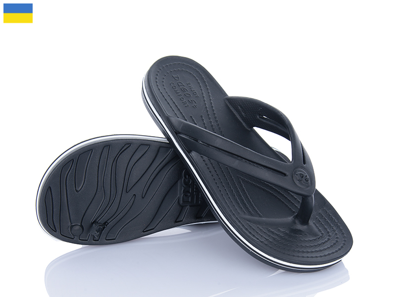 Шлепанцы Roks (37-41) 257 чорний (лето)