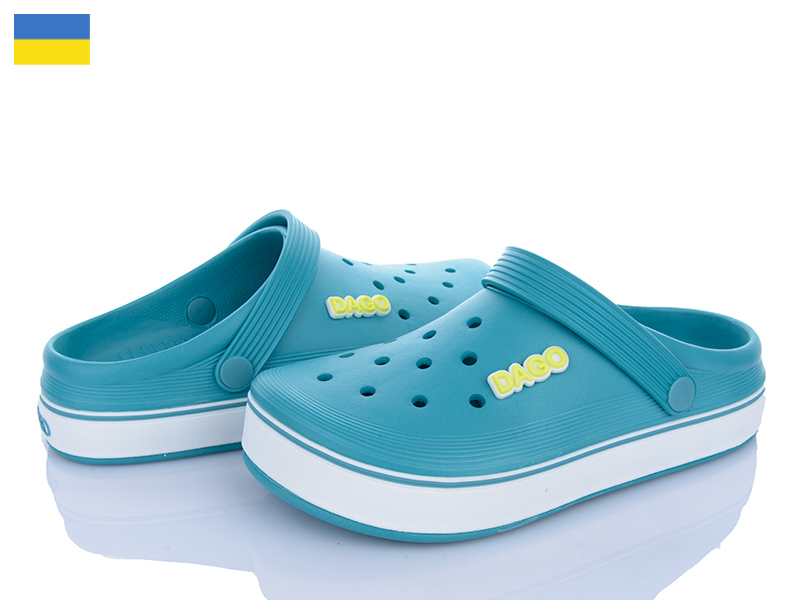 Кроксы Roks (37-41) Dago 419 аква (лето)