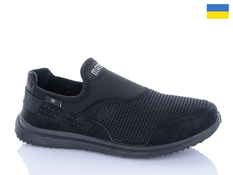 Кроссовки Dago (41-45) Прогрес M3922 чорний (лето)