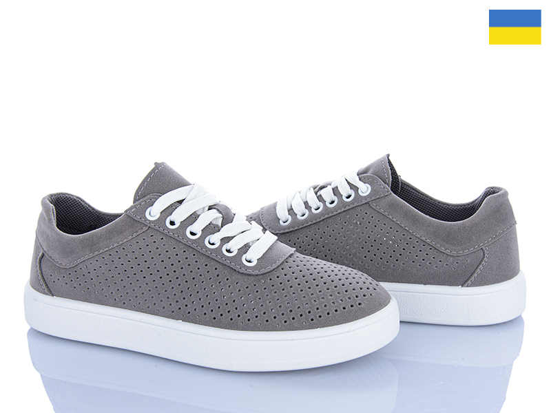 Кроссовки Львов База (36-41) B&R 611 сірий (лето)