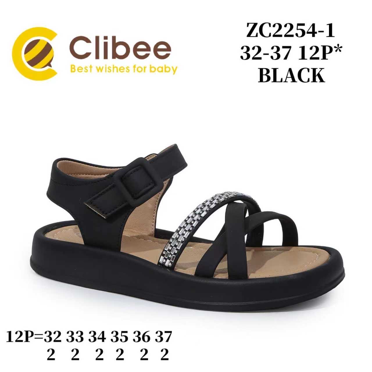Босоножки DvaClibee (32-37) LD-ZC2254-1 Black (лето)